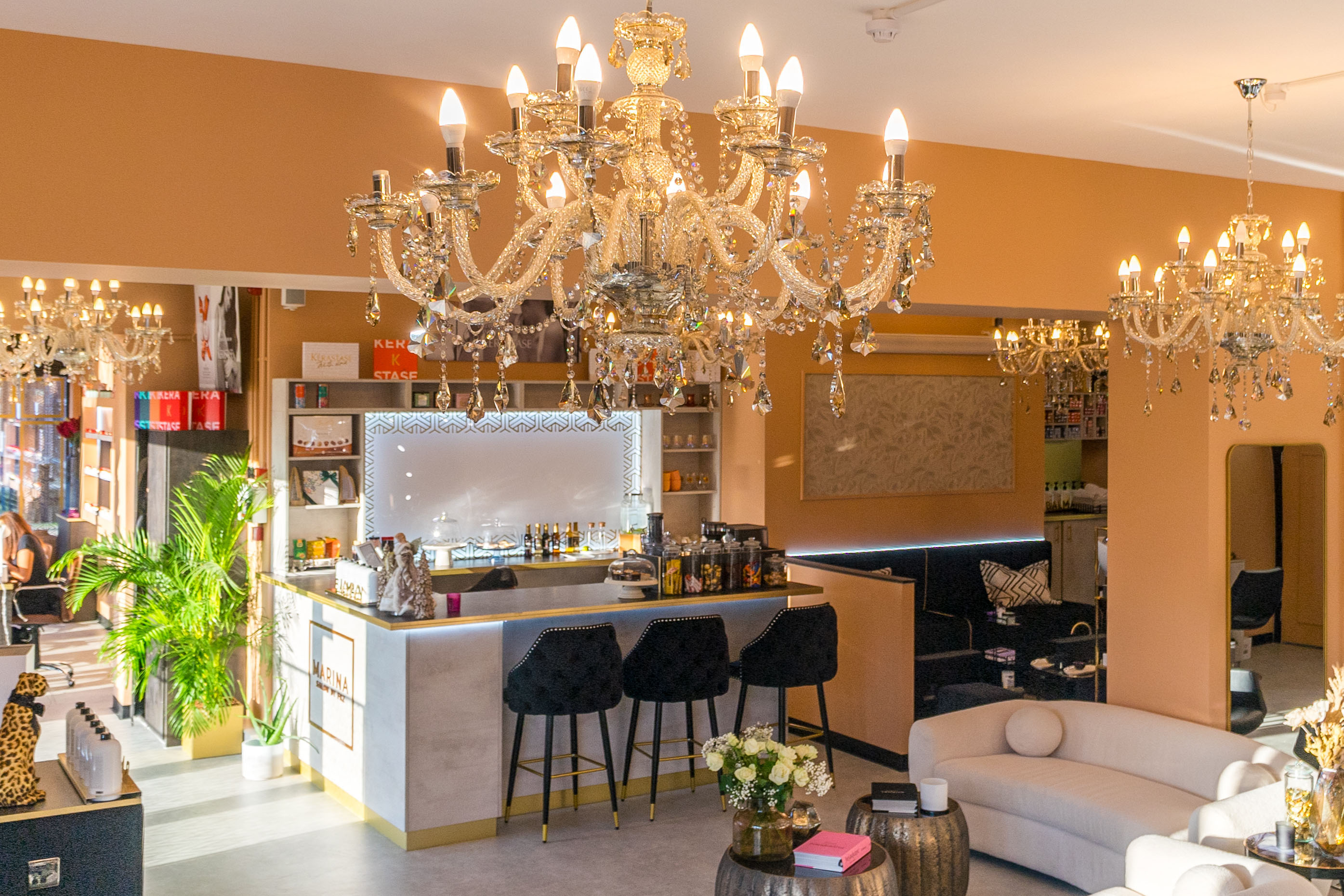Salon by FKZ luxury salon interior in Manchester